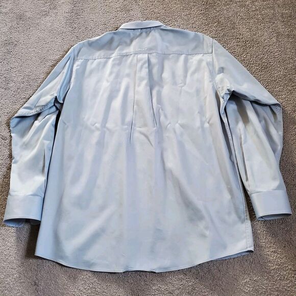 Ariat shirt Mens Large Blue Button Up Long Sleeve Twill - Picture 7 of 13